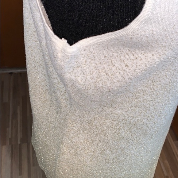 Croft & barrow gold glitter Ombré sweater vest! - Picture 3 of 7